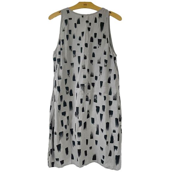 Make It Good MIG Portland Indie Brand Silky Gray Geometric Dress Large - Picture 5 of 6